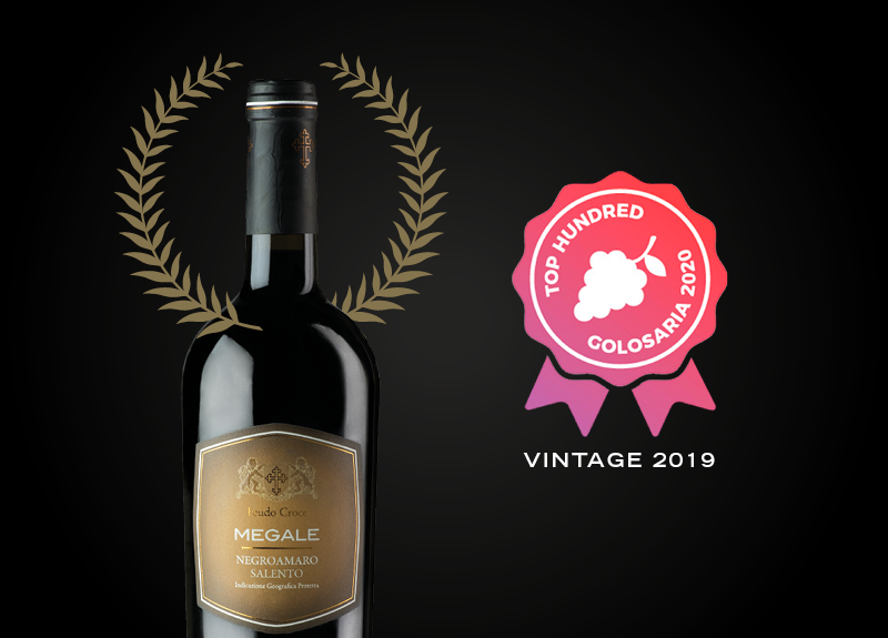 Negroamaro Salento Megale 2019 among Paolo Massobrio’s Top Hundred 2020